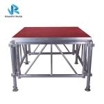 Adjustable Height Outdoor Concert Stage Non Slip Surface Aluminium Stage Deck