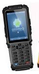 Black IP64 Android Industrial PDA Smartphone Barcode Terminal 3800mAh Battery