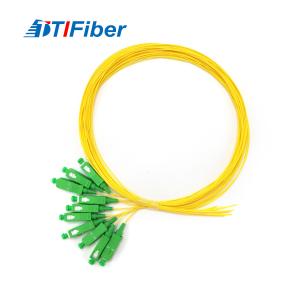 China PVC LSZH Fiber Optic Pigtails 10PCS Single Mode SC / APC 0.9MM X1.5M factory