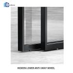 Ultra Narrow Office Partition Door Waterproof Aluminium Sliding Partition Door