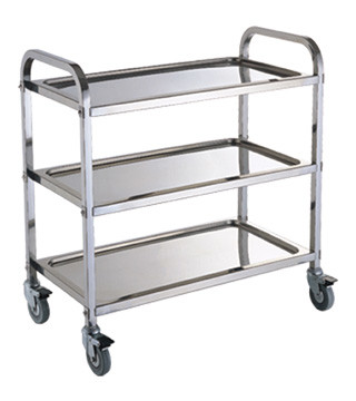 Disassembly-Assembly Type Round Tube Stainless Steel Trolley Welding-type Square Tube Stainless Steel Trolley