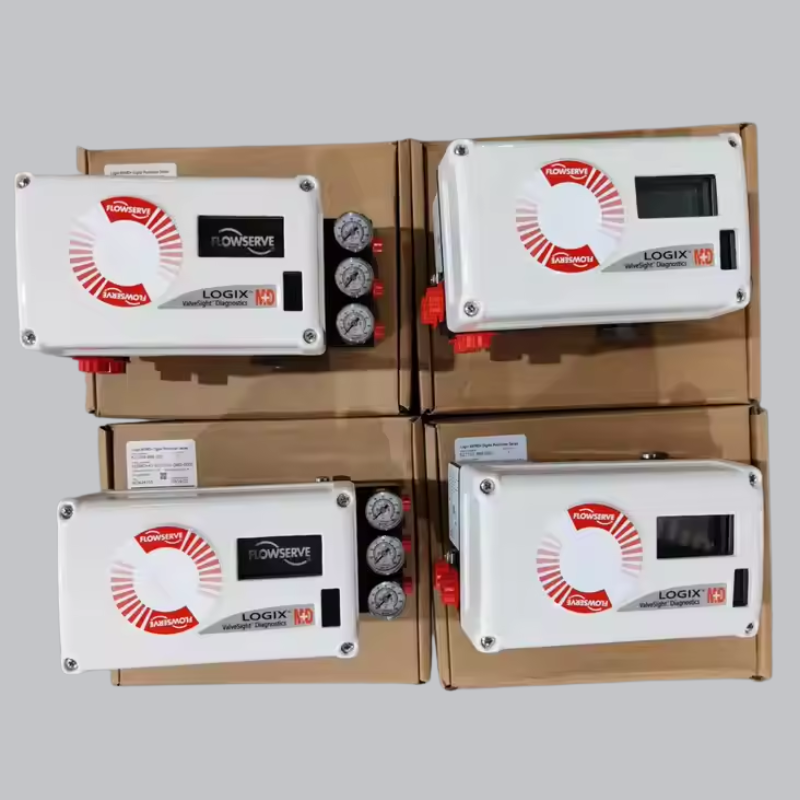 Danfoss EV250B solenoid valve, Flowserve Logix 520MD smart valve positioner