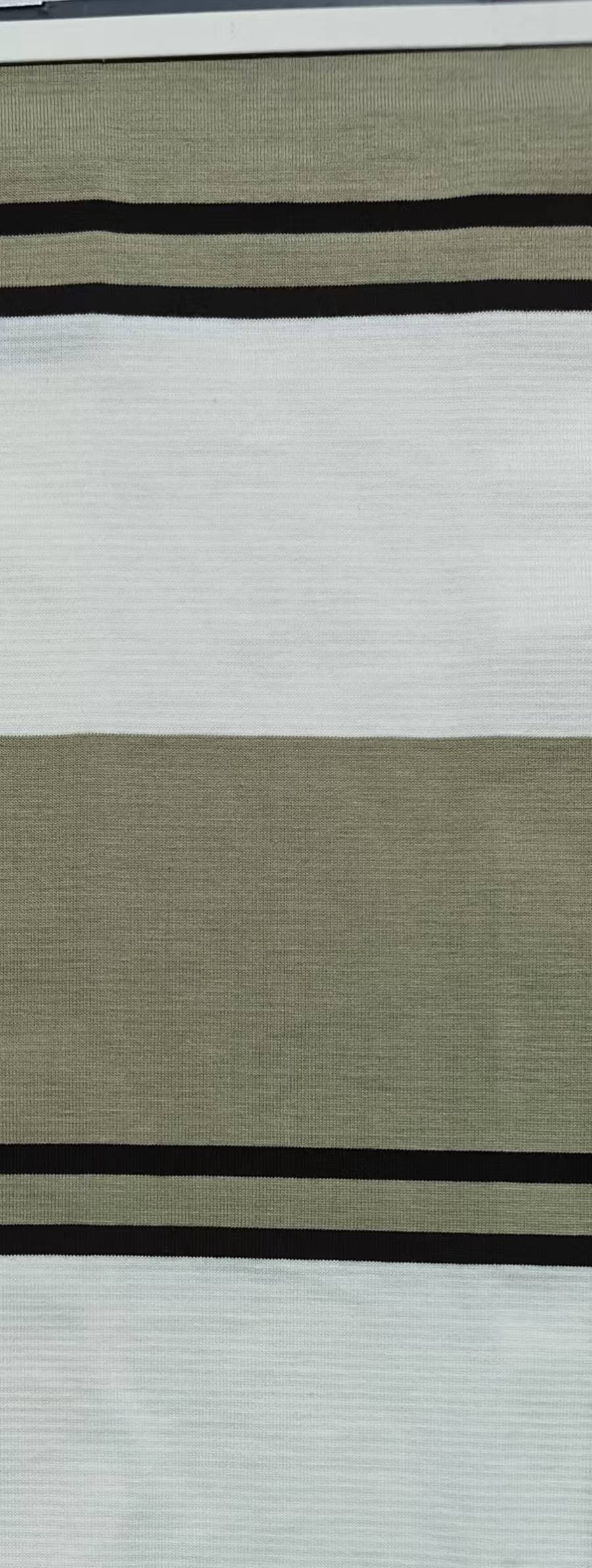 Not Easy To Deform And Breathable And Elastic Striped Knit Fabric For T-Shirt