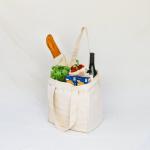 WHITE LARGE SHOPPING BAG OORGANIC COTTON TOTE BAG LARGE SIZE PASS GOTS