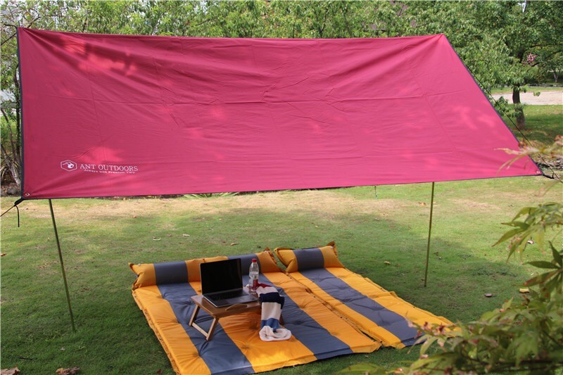 PU5000mm 190T Polyester 0.78kg Lightweight Camping Tarp