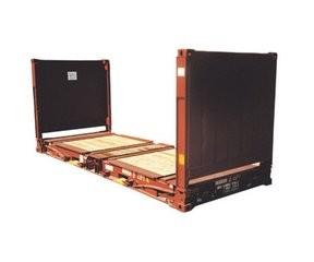 steel dry Used Flat Rack Containers 20GP Payload 28000kg used steel storage