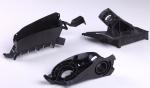 PPA Black Plastic Auto Parts Mold Single Cavity For Auto Engine Housing Parts