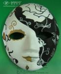 Unbleached Recycled Paper Carnival Mask support Bagassse / Bamboo pulp