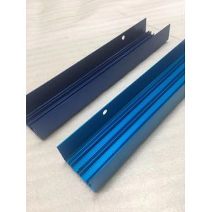 China Aluminum Enclosure Blue Anodized CNC Milling Aluminum Extrusion Profile factory