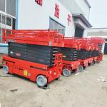 2300 kg Weight Outdoor Application Aerail Work Platform Electric Tracked Scissor