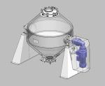 Dry Pharmacy Powder Double Cone Multi Direction Mixer Blender Chemical Mixing