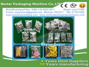 China High efficiency Stainless steel 304 Fastener pouch making machine, Fastener weighting and packing machine factory