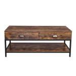Coffee Table With 2 Drawers For Sale, Rustic Coffee Table Furniture, Living Room