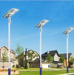 Outdoor 3 year warranty high lumen led integrated 60W 80W all-in-one solar led