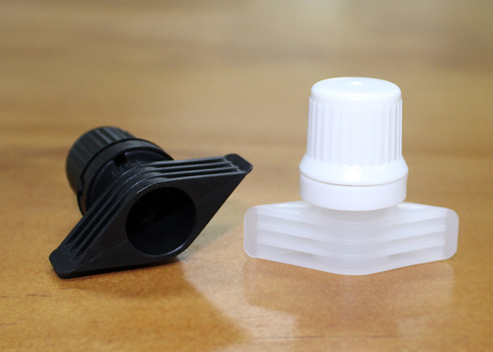 Theft Proof Pour Spout Caps For Hair Dye Pouches With 40 Millimeter Sealing Length