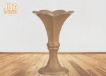 Luxurious Frosted Gold Fiberglass Planters Centerpiece Table Vases For