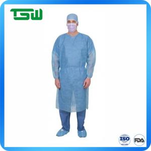 China Disposable 130X150cm Non Sterile Nonwoven Isolation Gown factory