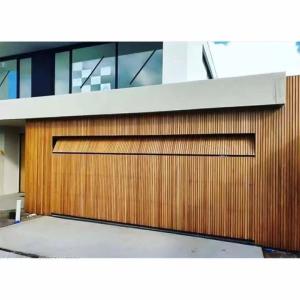 China Woodgrain Finish Woodgrain Finish Aluminum Slats Modern Look For Garage factory