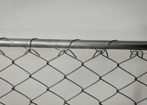 China PVC Coated 100x100mm Portable Chain Link Fence 12ft Temporary Site Fence factory
