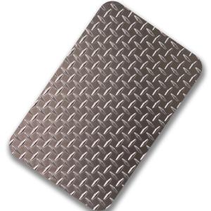 China Decorative Stamped 201 304 316 Checkered Stainless Steel Sheet 1000x2000mm factory