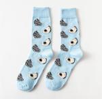 Popular Bulk Fashionable Mens Socks Eco Friendly With Cotton / Polyester