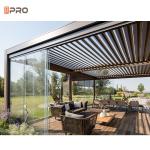 Garden Motorized Waterproof Aluminium Pergola Gazebo Electric Louver