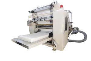 China Four Time Folding CE One Color Facial Tissue Paper Making Machine factory