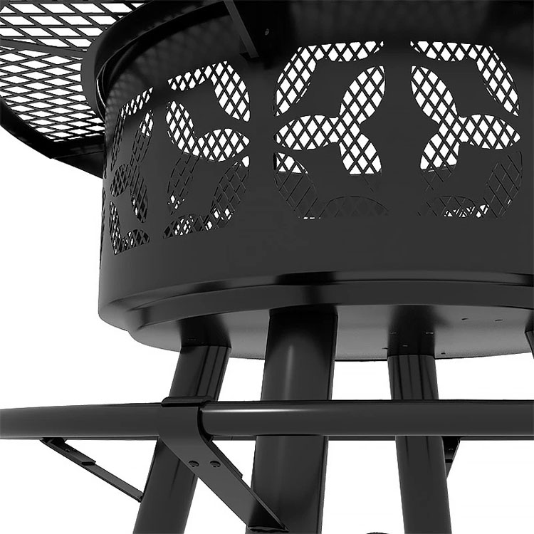 Outdoor Warming Portable Round Steel Wood Burning Firepit Charcoal BBQ Grill Fire Pit Burner Kit