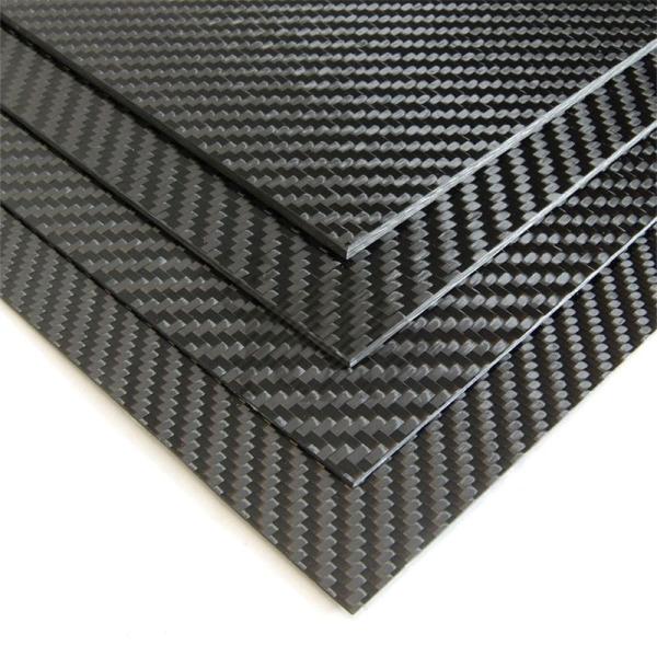 High-Quality 100% Real Carbon Fiber Twill Glossy Carbon Fibre Plate - Wide
