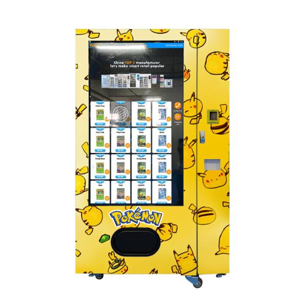 China 55-inch Full Touch Screen Pokémon Vending Machine With Card Reader Custom Graphics for Pokémon PTCG Game Cards factory