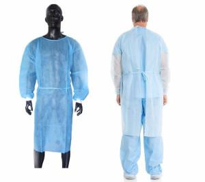 China Hospital Waterproof Isolation Gown Breathable Light Weight Work Protection factory