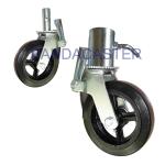 Heavy Duty Castors Wheels , Black Rubber 8 Scaffold Casters Wheels