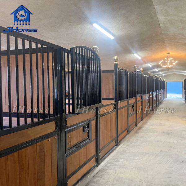 Portable Prefab Horse Barn Safe Horse Stable Metal Horse Stall Front Boxes With