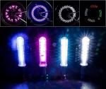 Double Sided Display Bicycle Wheel Spoke Reflectors 5 LED Aluminum