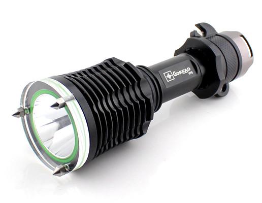 Y70 High bright rechargeable diving flashlight with lifesaving hammer and seat
