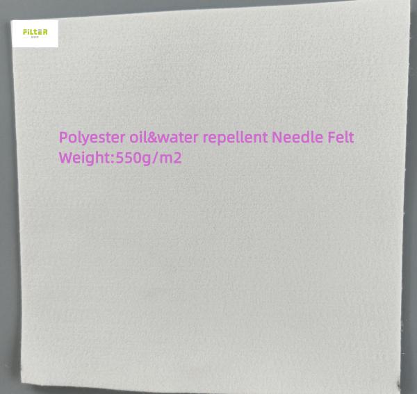 350gsm - 550gsm Industrial Filter Cloth Polyester Oil Water Repellent For Filter