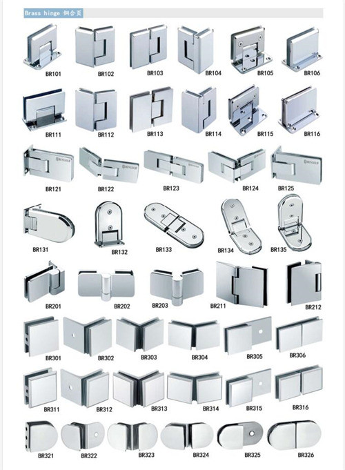 Swing Open One Piece Glass Bath Screens , Various Design 304SS Handle Fixed Bath Screen