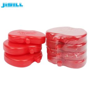 China Red Reusable Food Freezer Mini Ice Packs For Kids Cooler Bags MSDS Approve factory