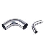 Silver Casting Stainless Steel Mirror Finish Seamless Pipe Long Radius Weld 90