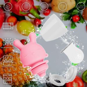 Anti Slip Silicone Food Teether Odorless Reusable Eco Friendly