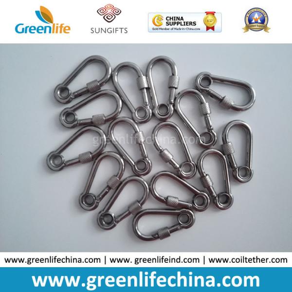 Stainless Steel High Quality Special 5x50mm Gourd Shape Carabiner Hook w/Lock