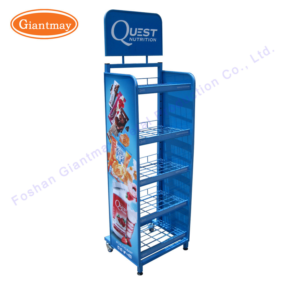 Potato Chip Wire Racks Snack Display Wire Baskets Stand