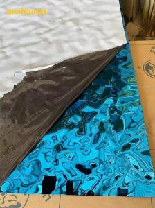 China Ss304 201 Stainless Steel Sheet Blue Mirror Water Ripple Sheet Decoration Plate factory