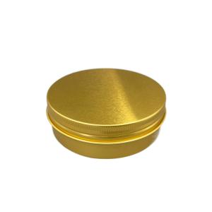 China Gold Aluminium Tin Jars 100ml chemical resistant Customized color with Screw Cap factory