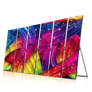 China P2 P2.5 P3 LED Poster Displays Flooring Standing Move LED Screen Outdoor Advertising 14bit factory