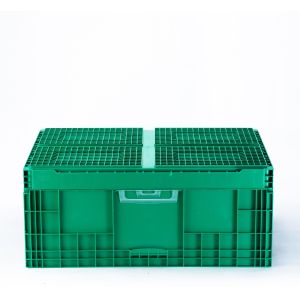 Supermarket Foldable Stackable Plastic Vegetable Container with Customized Color