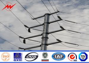 China 12m 800Dan Hot Dip Galvanized Utility Power Poles For Electrical Distribution Line factory