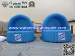 Blue Inflatable Advertidsing Tent , 2 Person Clear Inflatable Lawn Tent