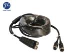 Waterproof Car Side View A/V System 4PIN Aviation Cable Male To Female