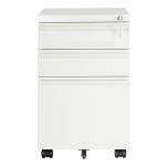 Vertical 3 Drawer Steel Filing Cabinet With Wheels Adjustable Suspension Slats